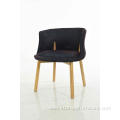 Modern upholstered restaurant wooden dining chair for hotel